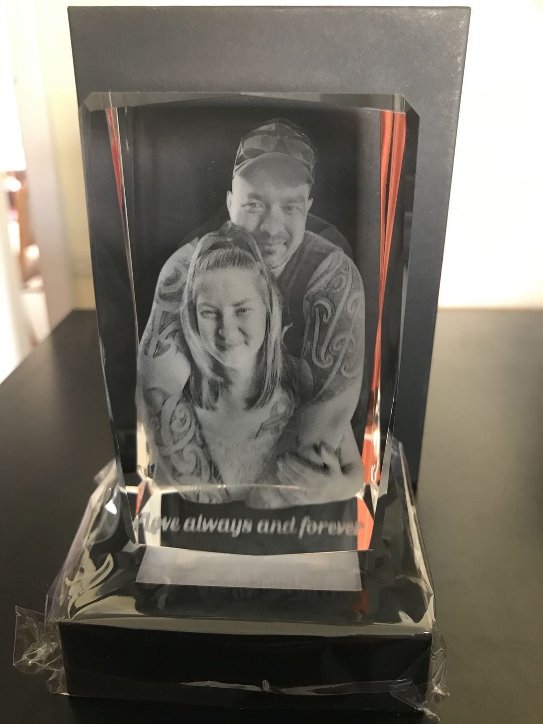 Customer photo review of Crystal Rectangle - 50mm x 100mm x 50mm