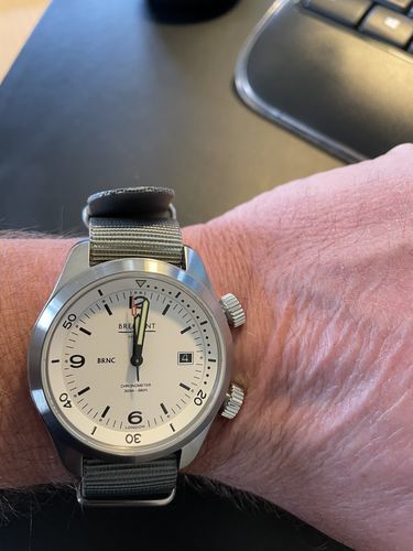 Customer photo review of Classic Military Style Strap - Grey