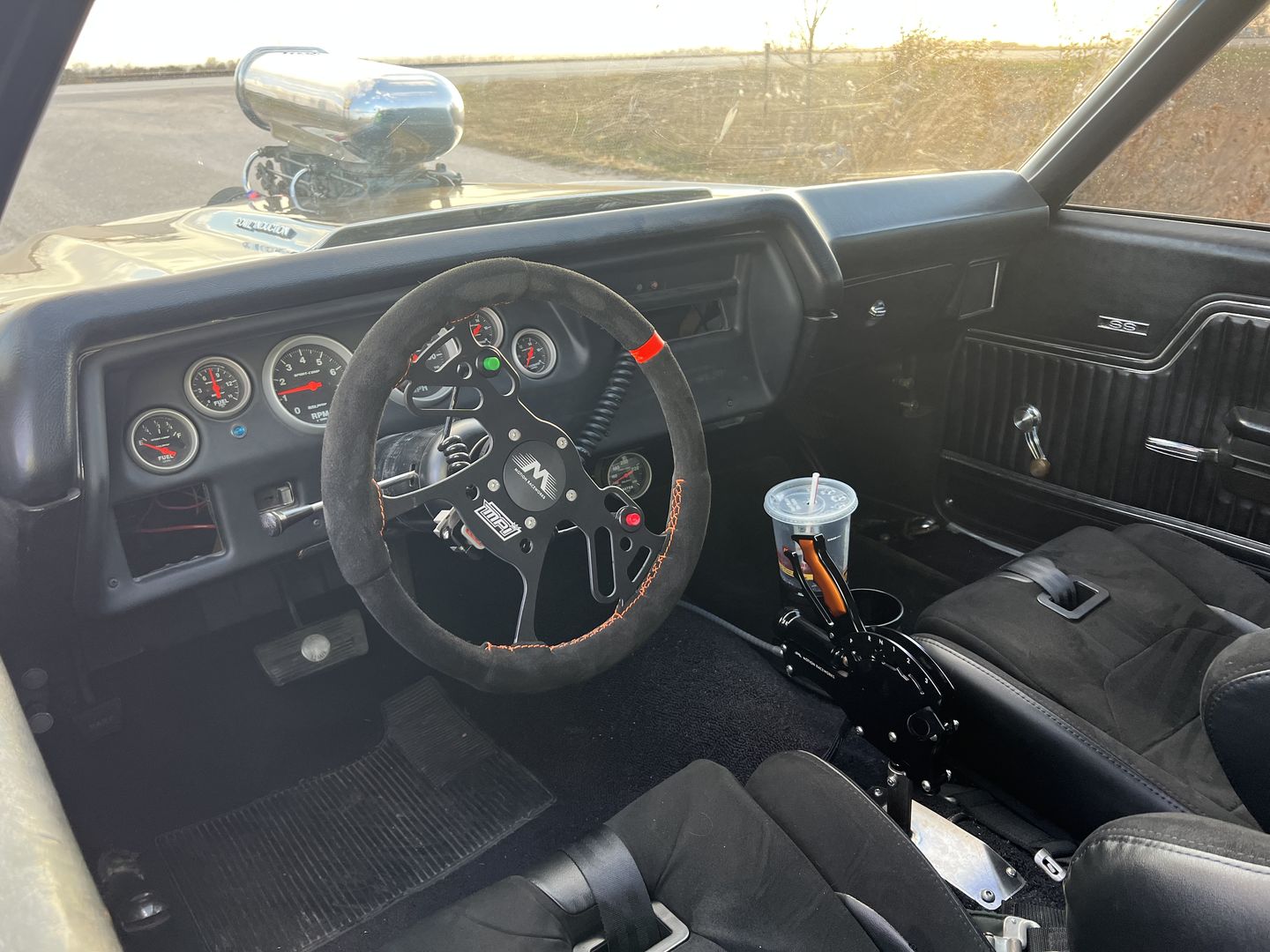 Customer photo review of Operator Billet Grip Insert Set Orange 16-143-12