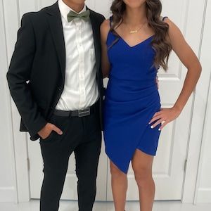 Customer photo review of Olive Green Cotton Blend Bow Tie