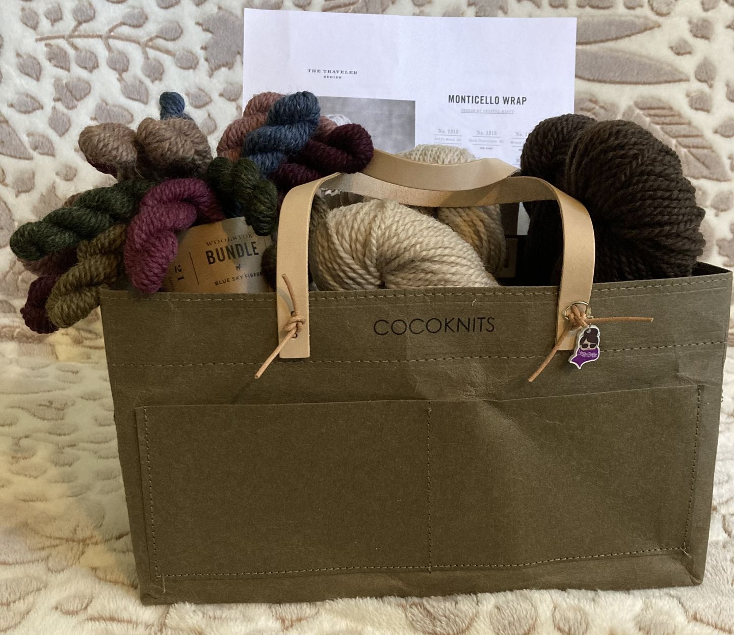 Customer photo review of Blue Sky Fibers Woolstok Bundle Kit