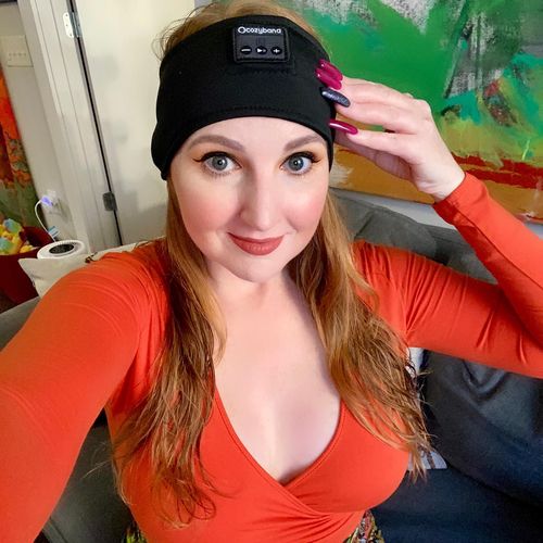 Customer photo review of CozyBand Wireless Headphones