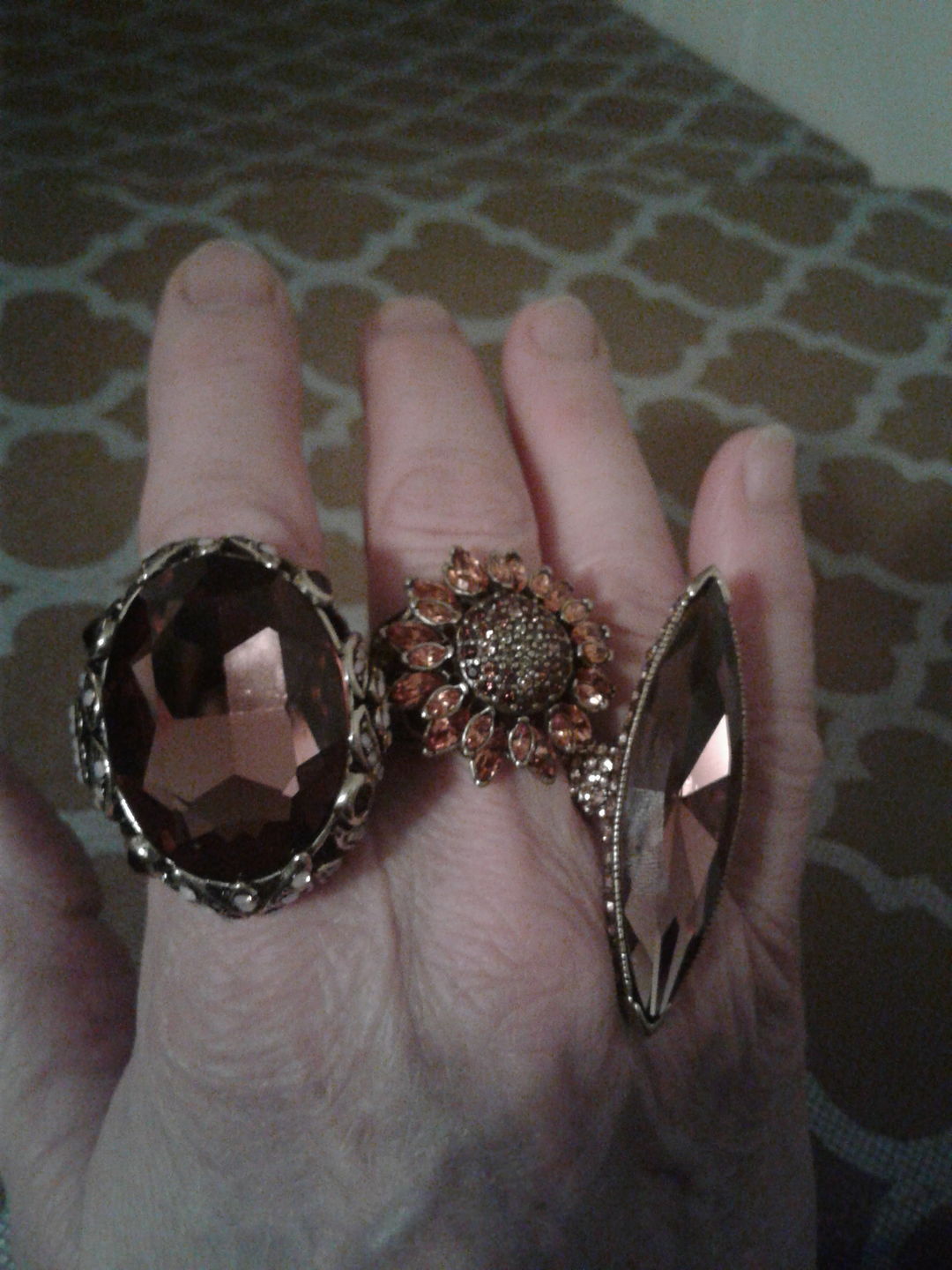 Customer photo review of HEIDI DAUS® "Dare To Wear" Oversized Crystal Cocktail Statement Ring