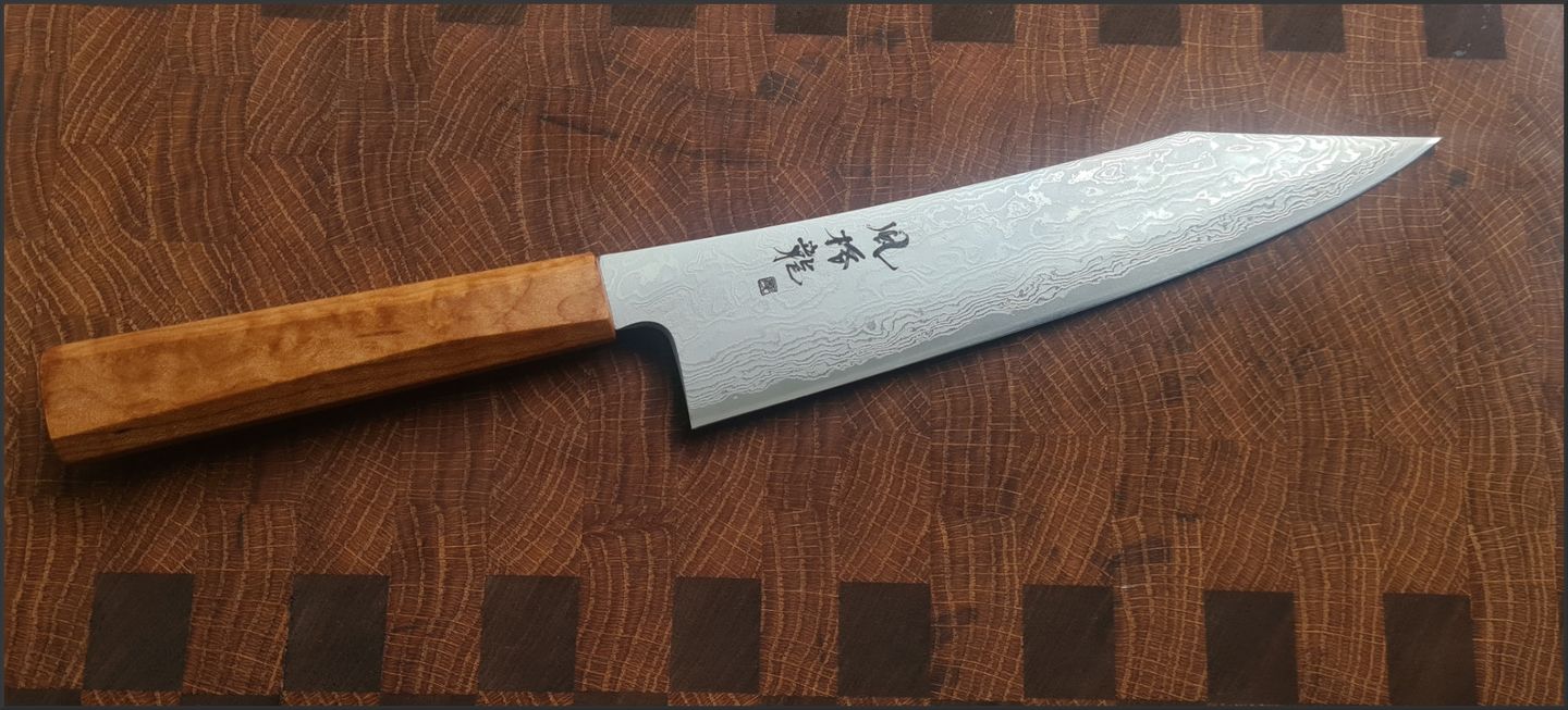 Customer photo review of Ryusen Hamono Fukaku-ryu Gyuto 210 mm
