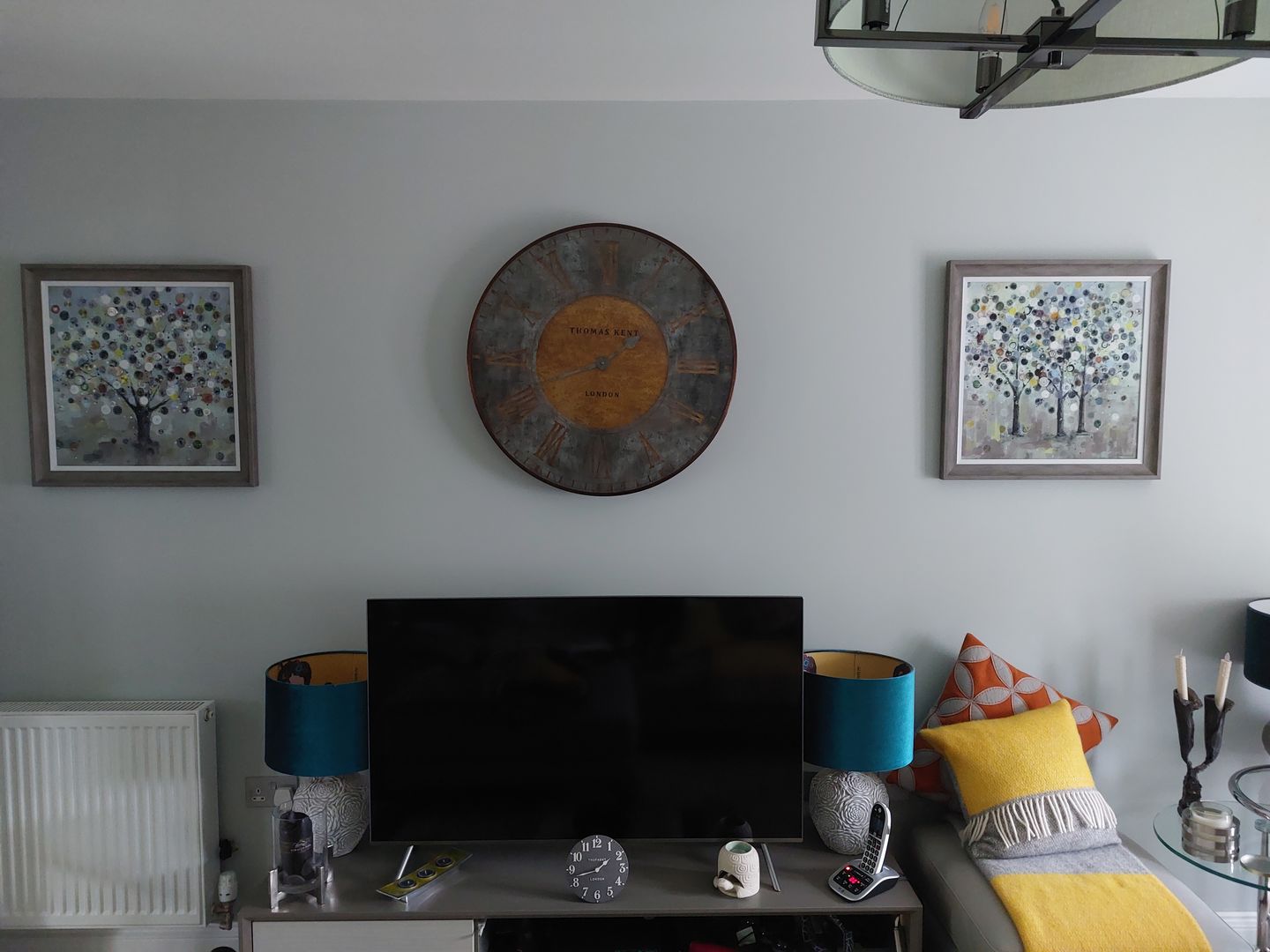 Customer photo review of Thomas Kent London. Florentine Star Wall Clock 30" (74cm) Gold.