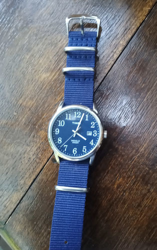 Customer photo review of Classic Military Style Strap - Deep Blue