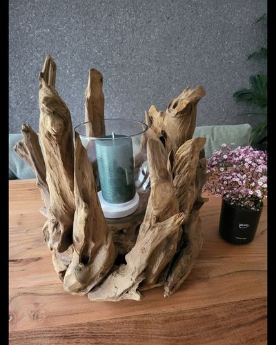 Customer photo review of Wurzel Kerzenständer VONDRO mit Glas