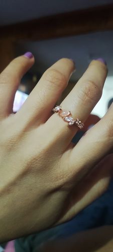Customer photo review of Anillo Rose Gold Fantasy
