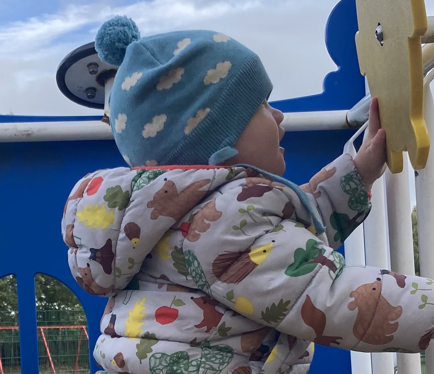 Customer photo review of Fluffy Cloud Knitted Hat