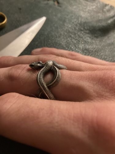 Customer photo review of Snake Ring