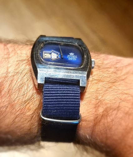 Customer photo review of Classic Military Style Strap - Deep Blue