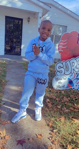 Customer photo review of RAW Drip Silver Bling Hoodie and Jogger Set