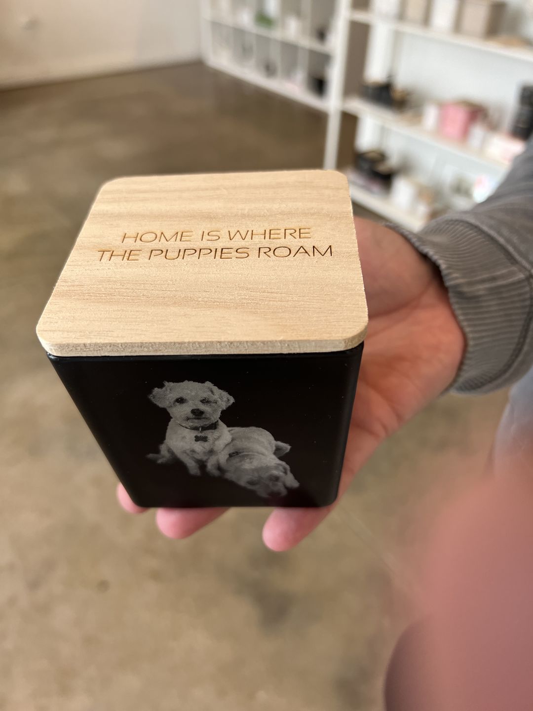 Customer photo review of DESIGN YOUR OWN CANDLE