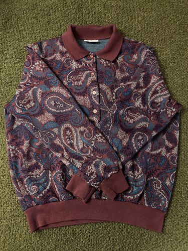 Customer photo review of Vintage Alfred Dunner Paisley Collared Sweatshirt Women's Size Medium