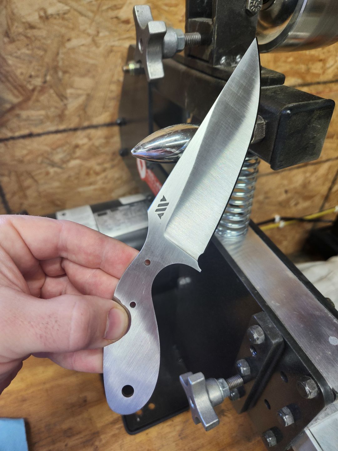 Customer photo review of 2 X 72 Inch Knife Makers Sanding Belts Assortment