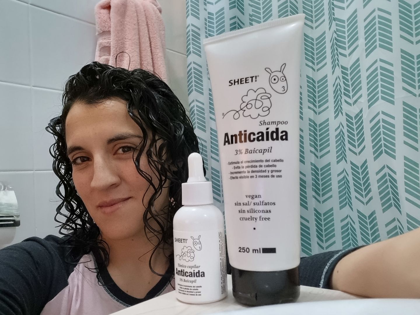 Customer photo review of Anticaída para 3 meses