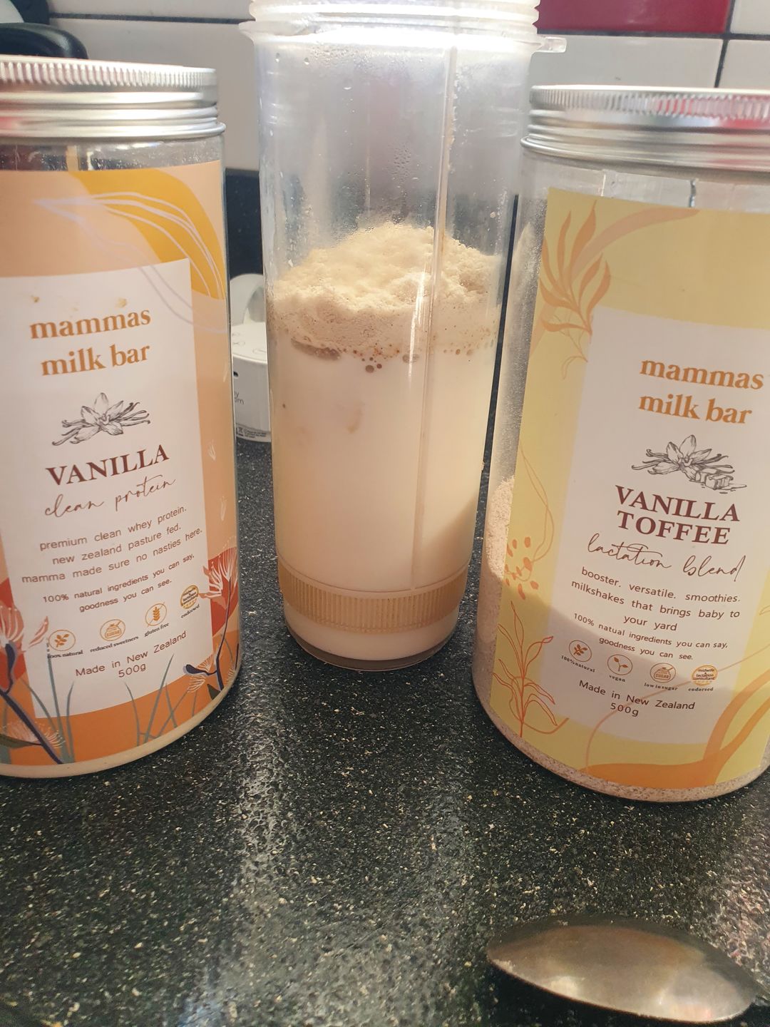 Customer photo review of Vanilla Premium Whey Protein