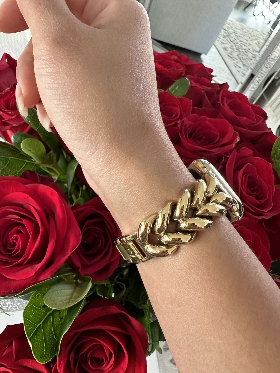 Customer photo review of Herringbone Band for the Apple Watch
