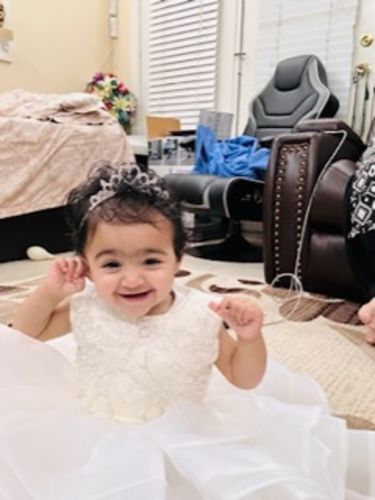 Customer photo review of White Flower Girl Dress Little Girls Christmas Dresses Baptism Dress for Baby Girl