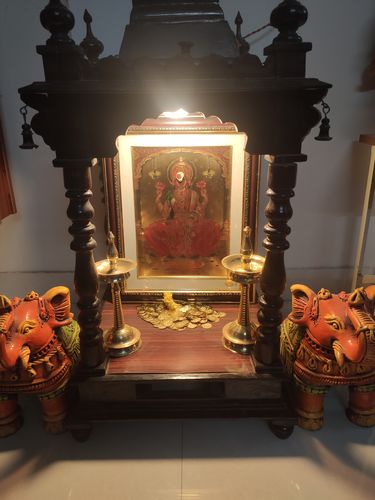 Customer photo review of 108 Divine Sri Lakshmi Coins For Pooja / Silver and Gold Color