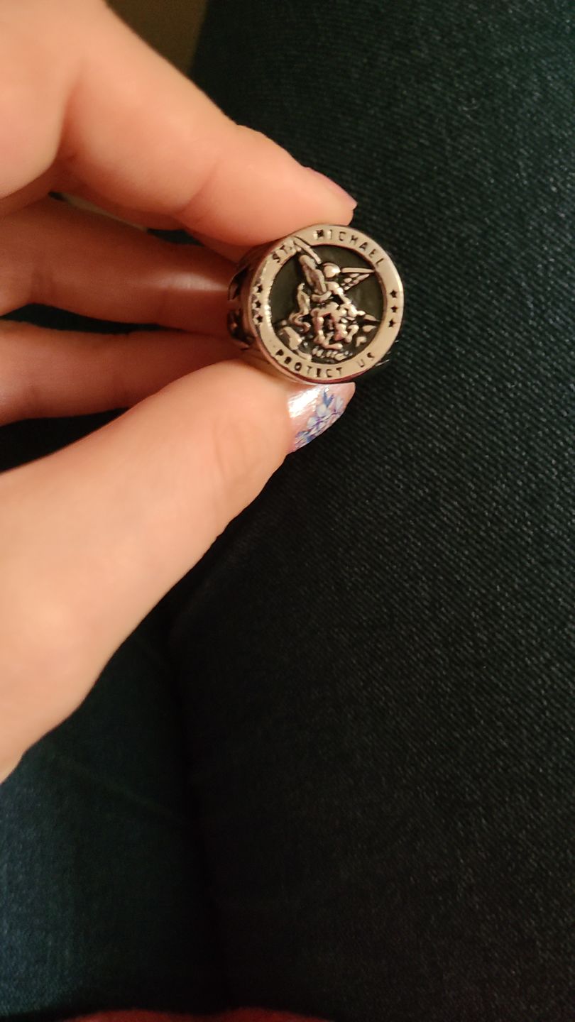 Customer photo review of ST. MICHAELS. - SILVER