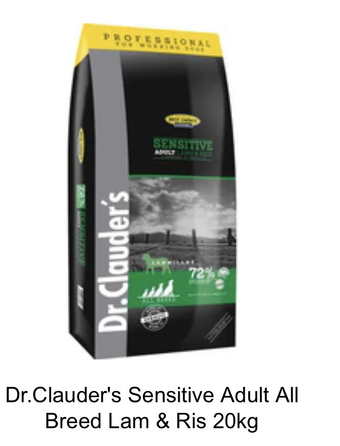 Customer photo review of Dr.Clauder's Sensitive Adult All Breed Lam & Ris 20kg