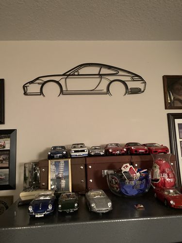 Customer photo review of Your Custom Car Silhouette Metal Wall Art