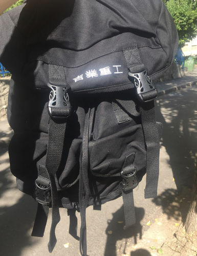 Customer photo review of Techwear Harajuku Backpack
