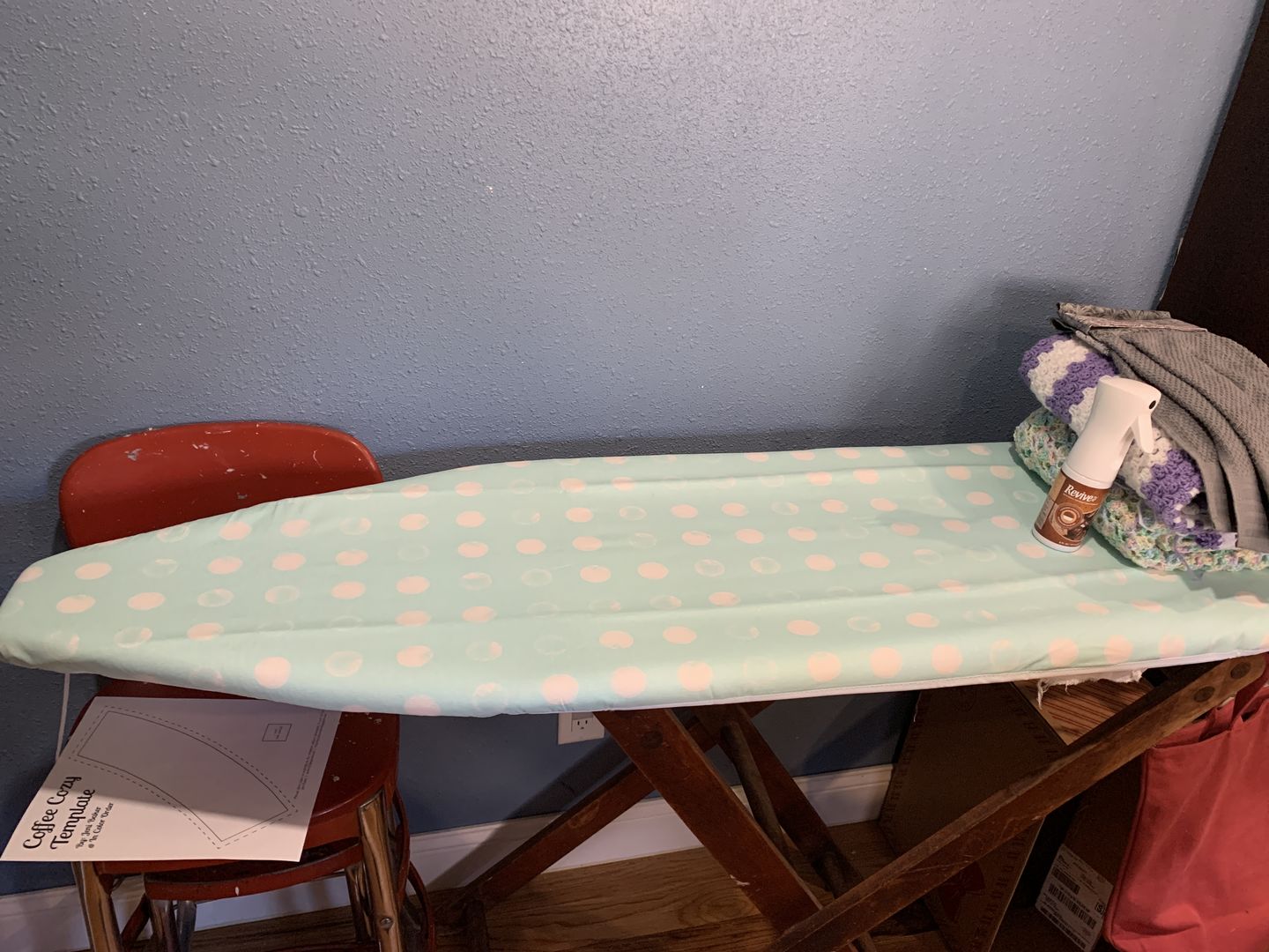 Customer photo review of Reversible Fitted Ironing Board Cover