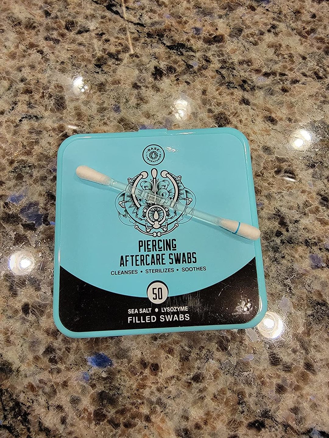 Customer photo review of Piercing Aftercare Swabs