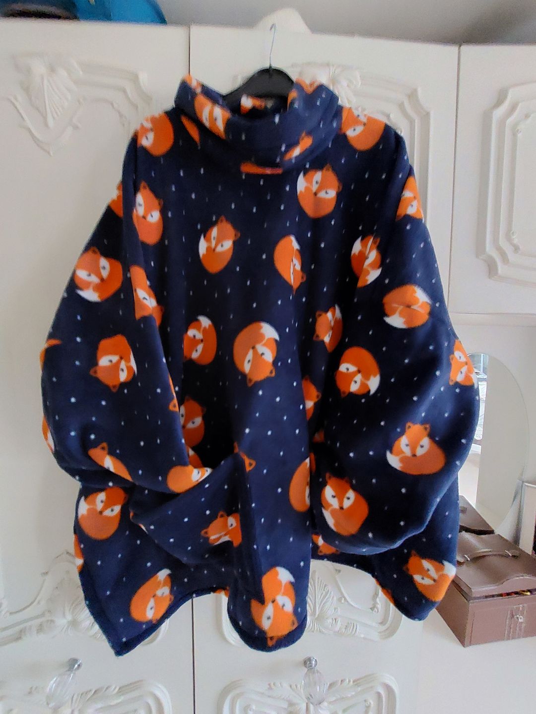 Customer photo review of Sleeping Foxes Anti Pill Polar Fleece Fabric