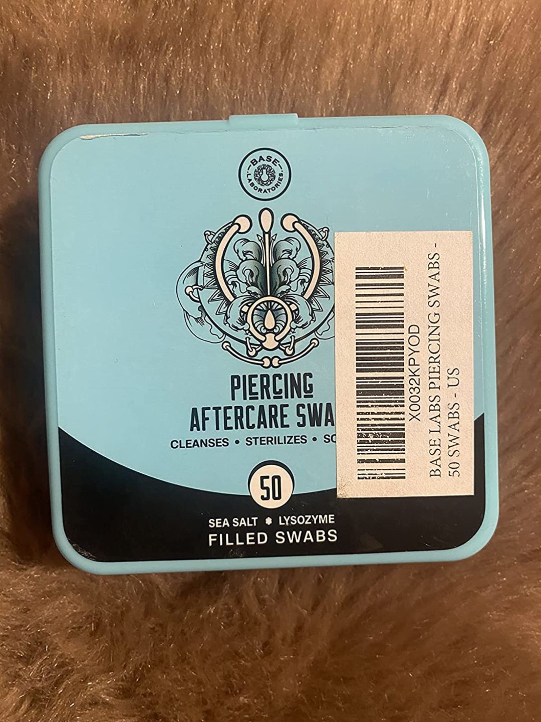 Customer photo review of Piercing Aftercare Swabs