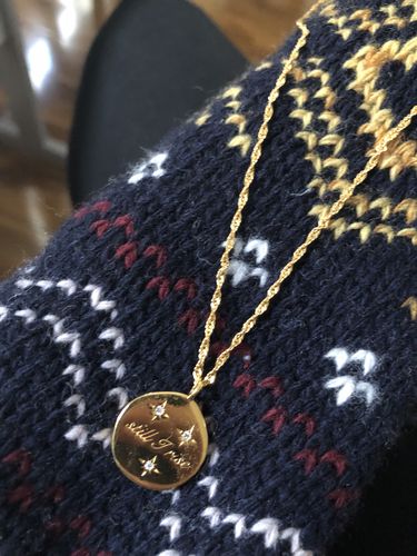 Customer photo review of Still I Rise Necklace