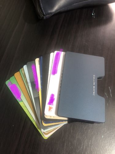Customer photo review of Aluminum Cardholder