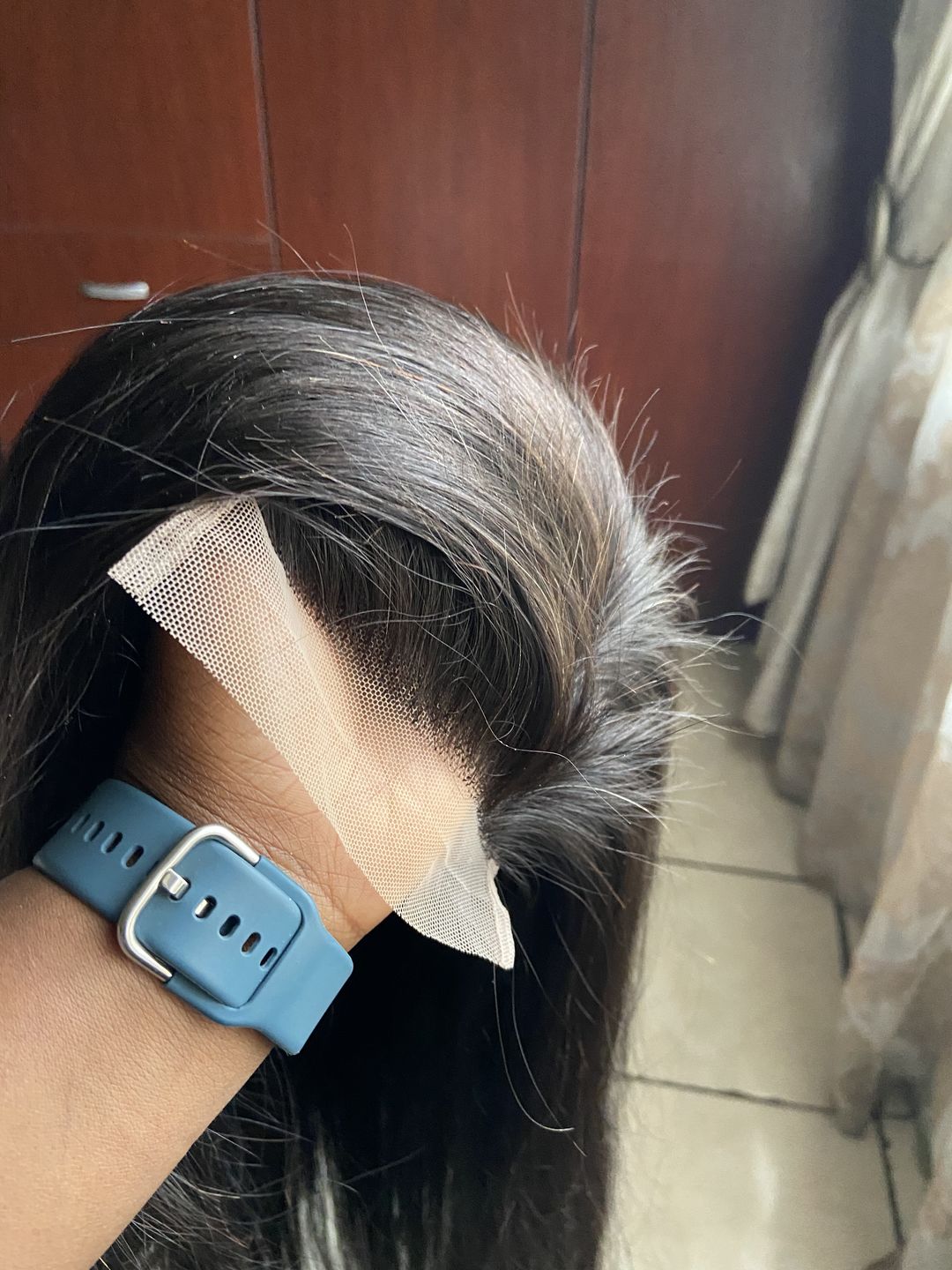Customer photo review of Straight 20 inch wig