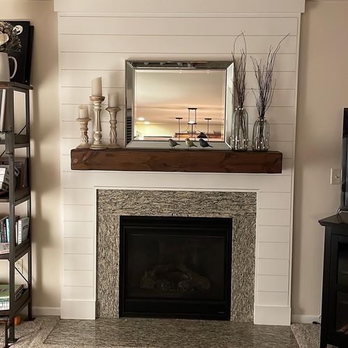 Customer photo review of Distressed Mantels