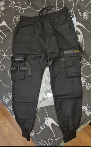 Customer photo review of Pants Multi-pocket Techwear