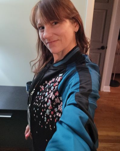 Customer photo review of Koi & Goldfish Sukajan Souvenir Jacket [Reversible]