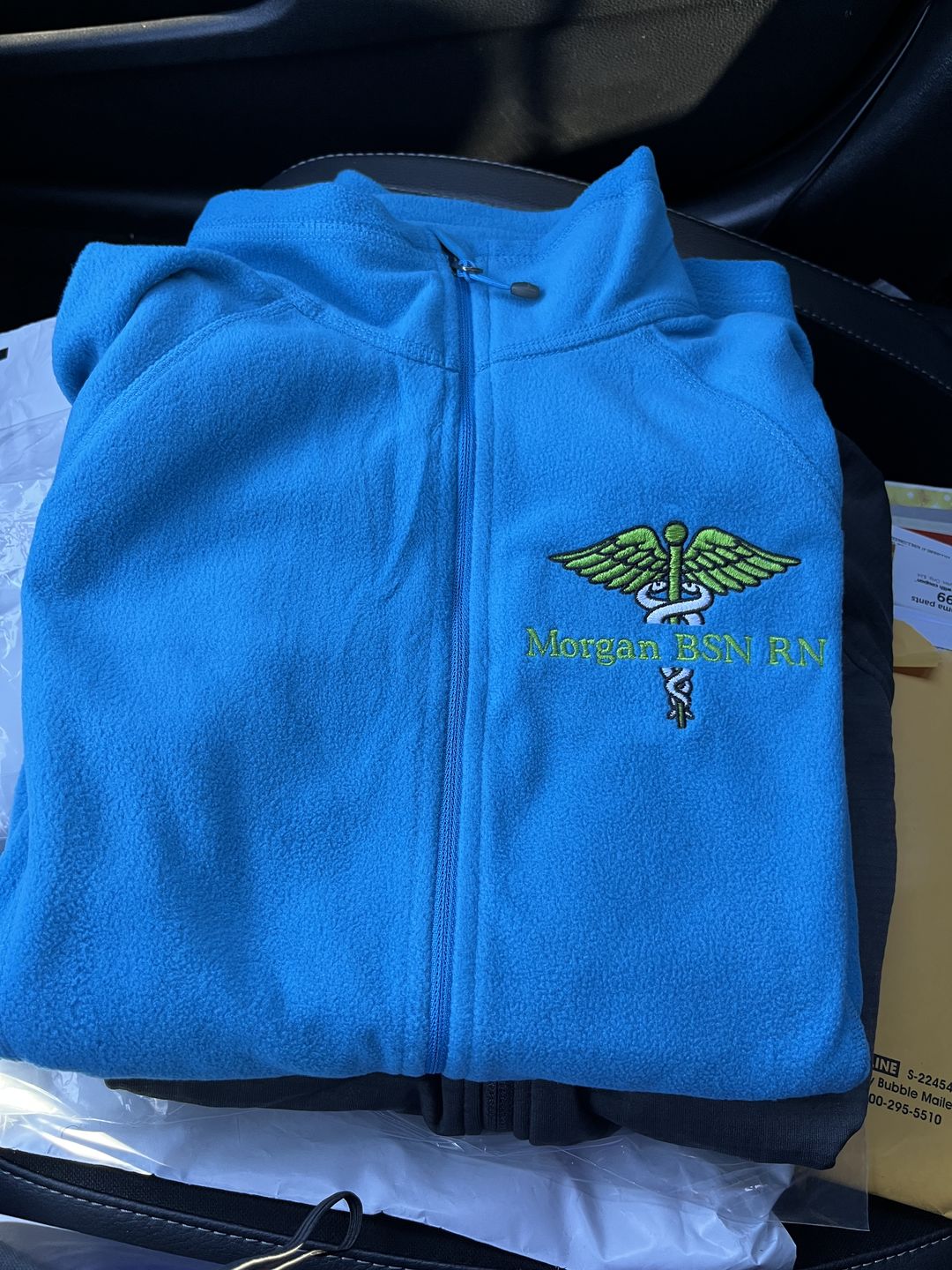 Customer photo review of Closeout Colors |  EB225 Eddie Bauer® Ladies Full-Zip Microfleece Jacket