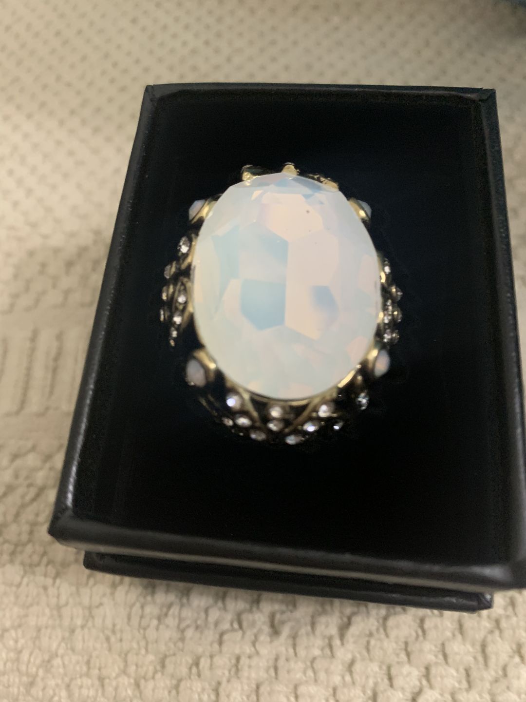 Customer photo review of HEIDI DAUS® "Dare To Wear" Oversized Crystal Cocktail Statement Ring
