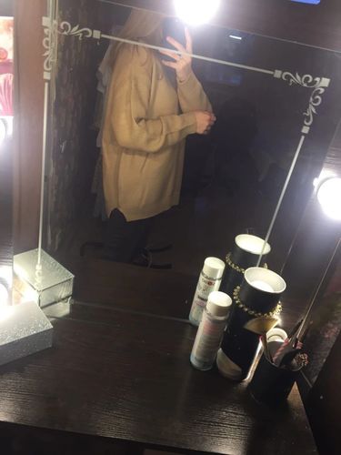 Customer photo review of Turtleneck knit Loose Sweater