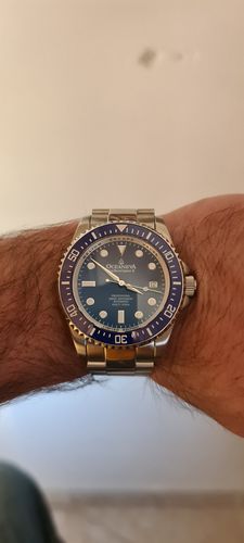 Customer photo review of Oceaneva™ Men's Deep Marine Explorer II 1250M Pro Diver Watch Blue