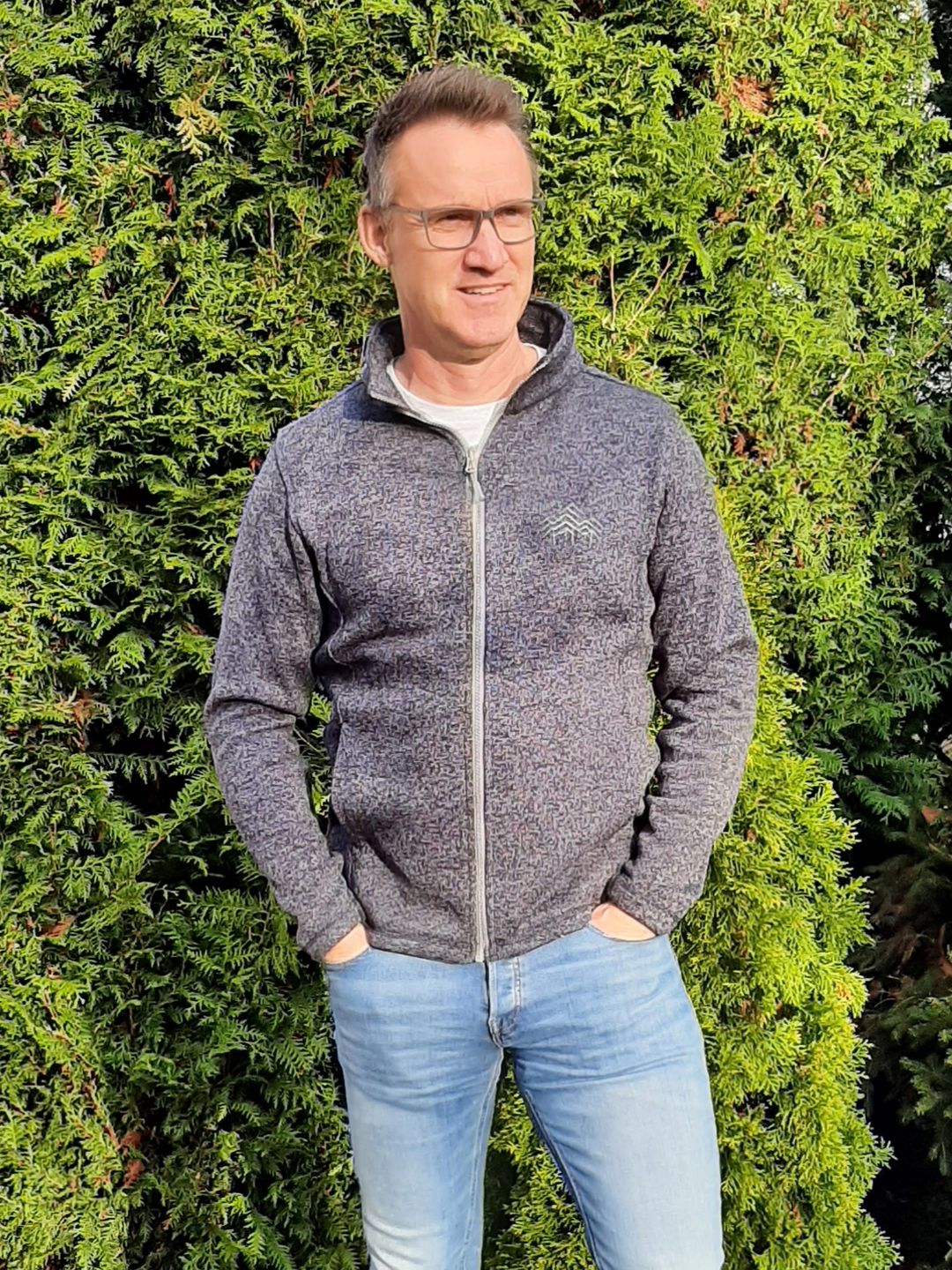 Customer photo review of HOLZBRÜDER® Logo - Strickfleece Jacke (Stick) Unisex