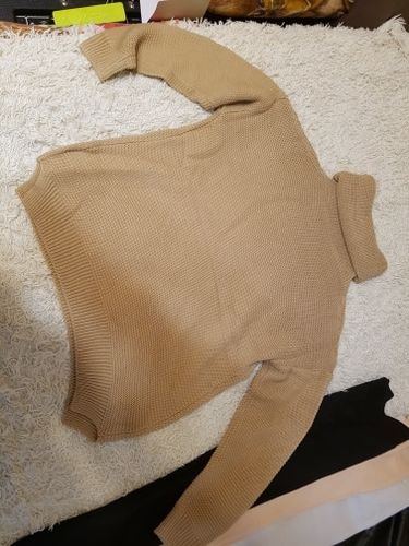 Customer photo review of Turtleneck knit Loose Sweater