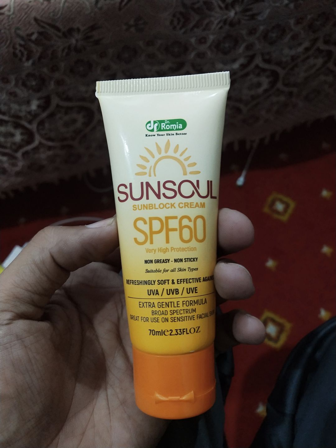 Customer photo review of Sunsoul Sunblock cream