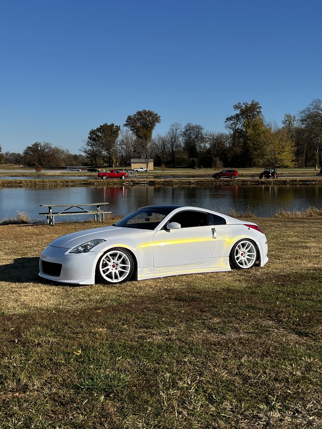 Customer photo review of Glossy White Gold Vinyl Wrap