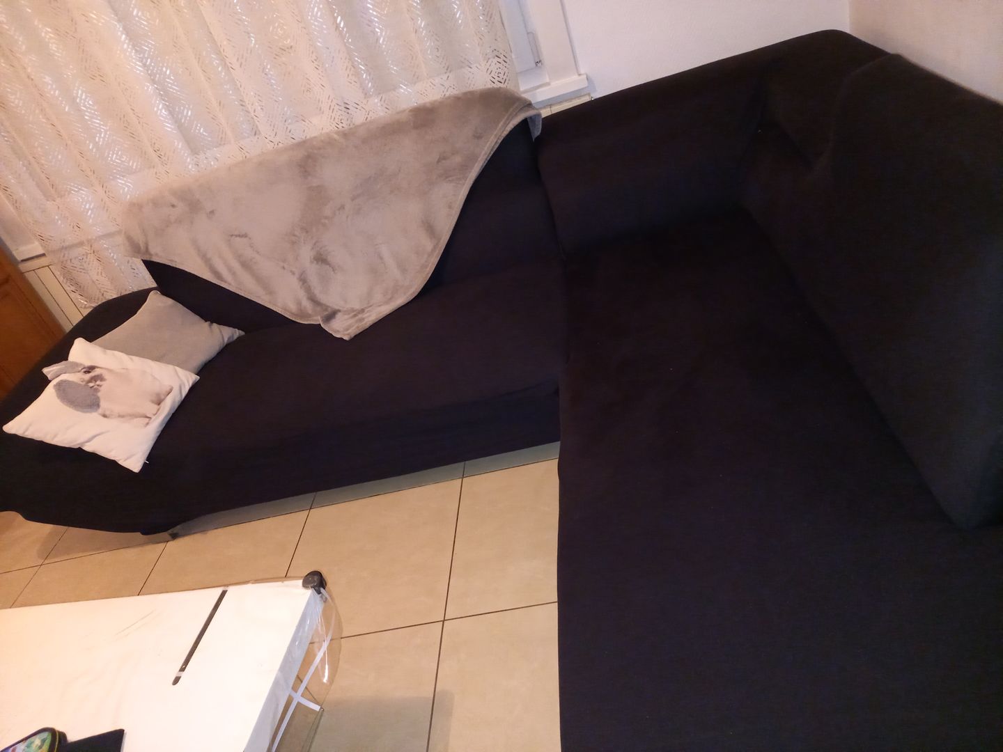 Customer photo review of Noir - Housses Extensibles de Fauteuil et Canapé