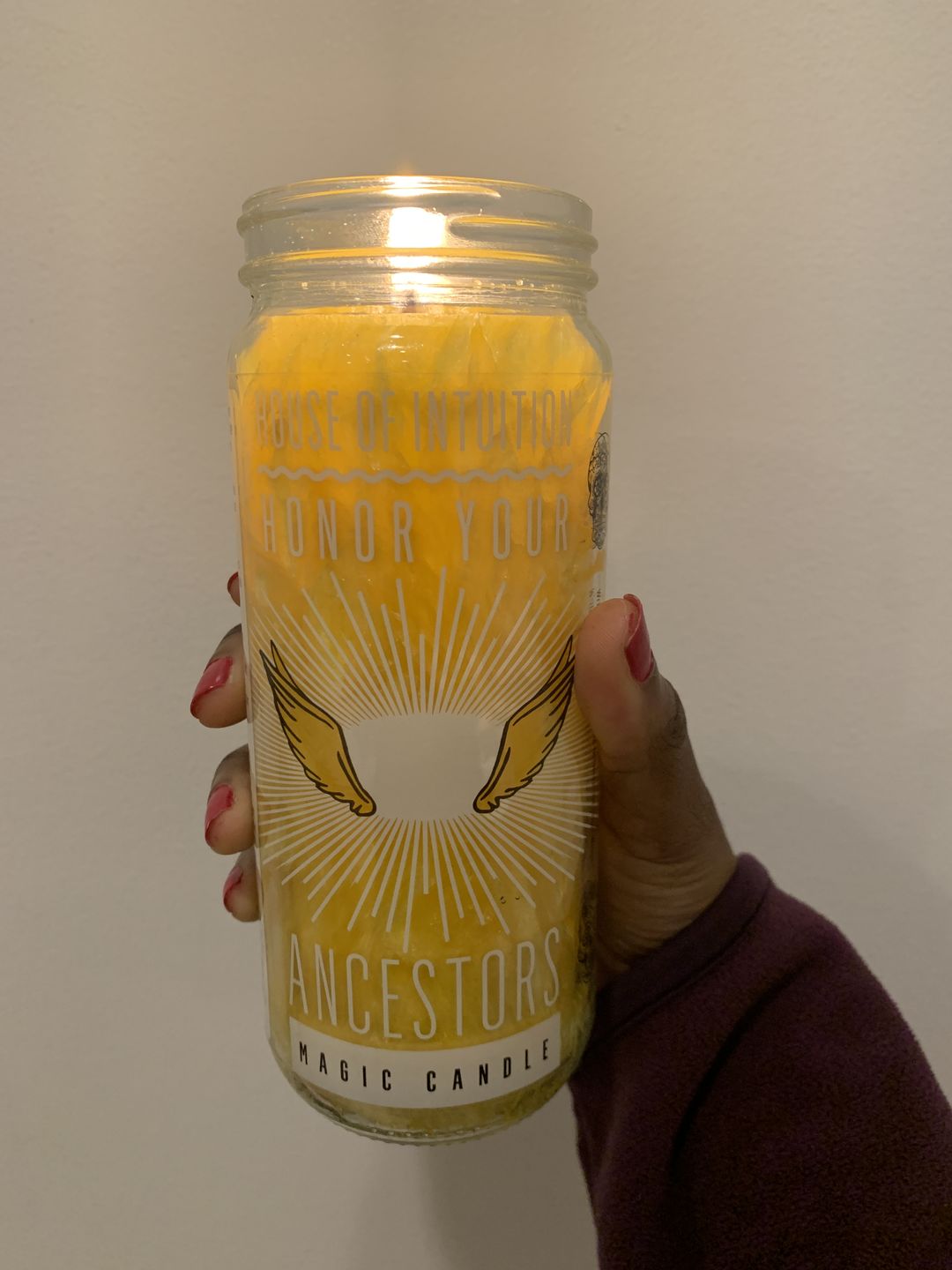Customer photo review of Honor Your Ancestors Magic Candle
