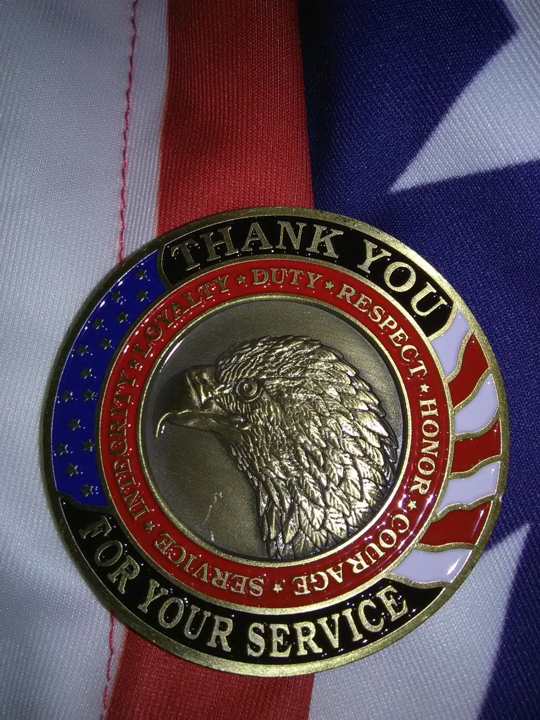 Customer photo review of Thank You For Our Freedom Coin Bundle (5pcs)
