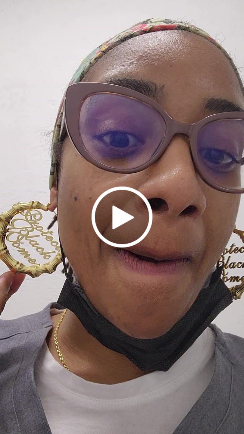 Customer video review of 18k Gold Plated Protect Black Women Bamboo Hoop Earrings